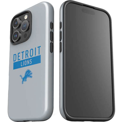 NFL Detroit Lions Grey Performance Series iPhone 16 Pro Impact Case