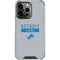 NFL Detroit Lions Grey Performance Series iPhone 16 Pro Max Clear Case