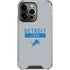 NFL Detroit Lions Grey Performance Series iPhone 16 Pro Max Clear Case