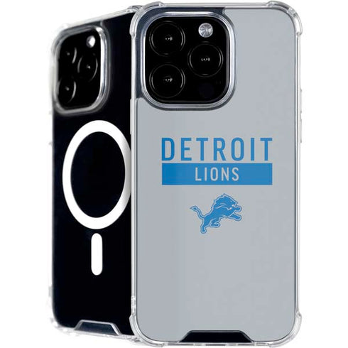 NFL Detroit Lions Grey Performance Series iPhone 16 Pro Max MagSafe Case