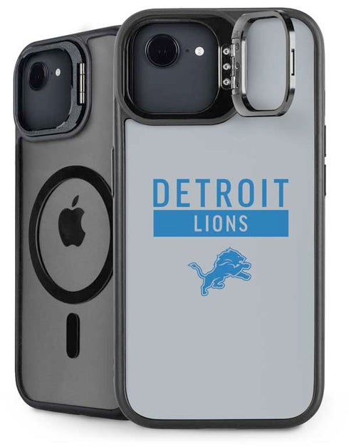 NFL Detroit Lions Grey Performance Series iPhone 16e Kickstand Case