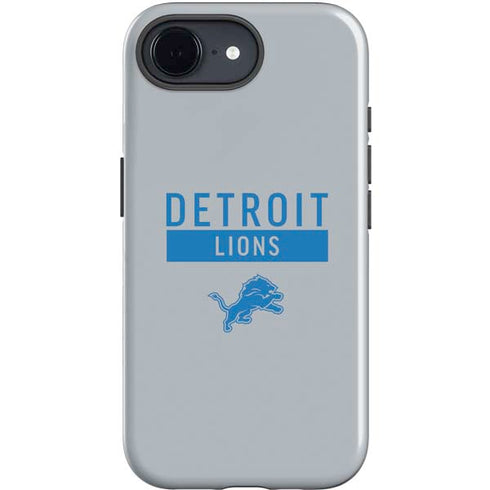 NFL Detroit Lions Grey Performance Series iPhone 16e Impact Case