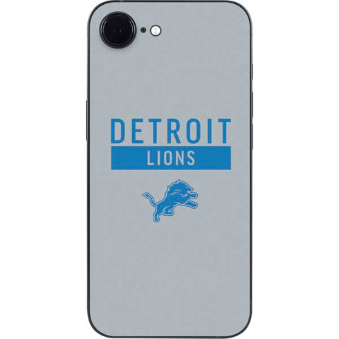 NFL Detroit Lions Grey Performance Series iPhone 16e Skin