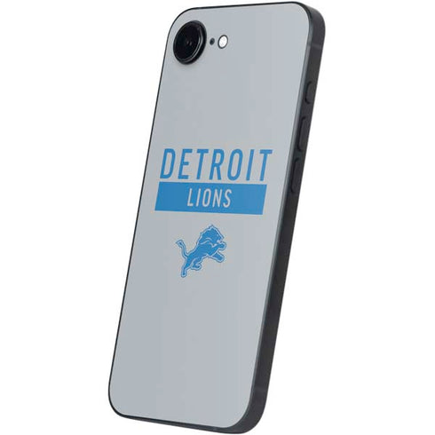 NFL Detroit Lions Grey Performance Series iPhone 16e Skin