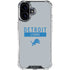 NFL Detroit Lions Grey Performance Series iPhone 17 Clear Case