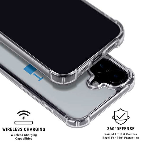 NFL Detroit Lions Grey Performance Series iPhone 17 Clear Case