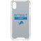 NFL Detroit Lions Grey Performance Series iPhone XS Clear Case