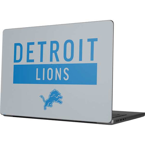 NFL Detroit Lions Grey Performance Series Apple MacBook Pro 14-inch Skin