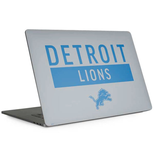 NFL Detroit Lions Grey Performance Series MacBook Skins
