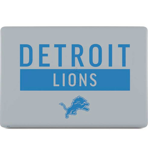 NFL Detroit Lions Grey Performance Series MacBook Skins