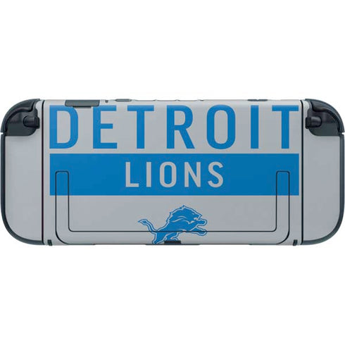 NFL Detroit Lions Grey Performance Series Nintendo Switch 2 (2025) with Joy-Con Skin