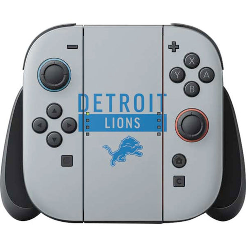 NFL Detroit Lions Grey Performance Series Nintendo Skins