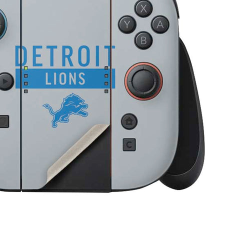 NFL Detroit Lions Grey Performance Series Nintendo Switch 2 (2025) Joy-Con Controller Skin