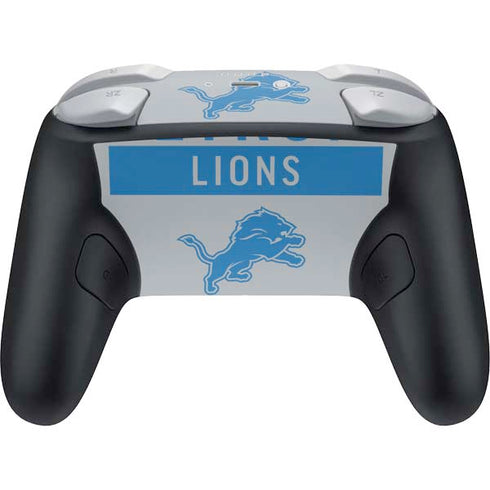 NFL Detroit Lions Grey Performance Series Nintendo Switch 2 (2025) Pro Controller Skin