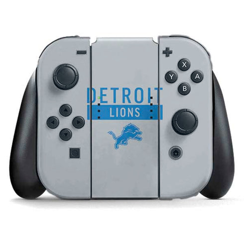 NFL Detroit Lions Grey Performance Series Nintendo Skins
