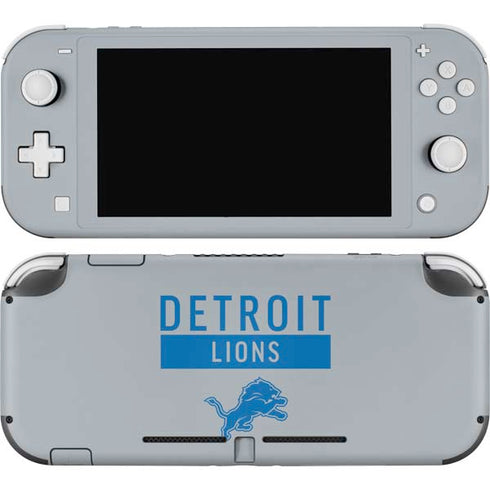 NFL Detroit Lions Grey Performance Series Nintendo Skins