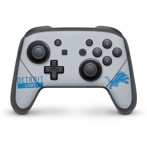 NFL Detroit Lions Grey Performance Series Nintendo Skins