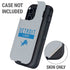 NFL Detroit Lions Grey Performance Series Otterbox Defender iPhone Skin