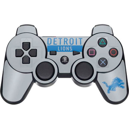 NFL Detroit Lions Grey Performance Series PS3 Dual Shock wireless controller Skin