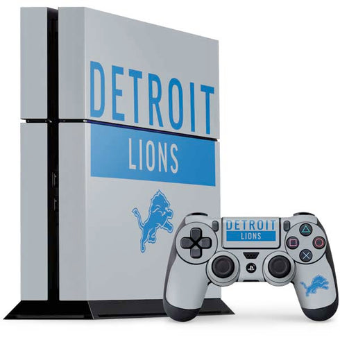 NFL Detroit Lions Grey Performance Series PlayStation PS4 Skins