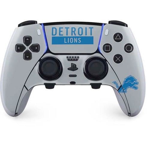 NFL Detroit Lions Grey Performance Series PS5 DualSense Edge Pro Controller Skin