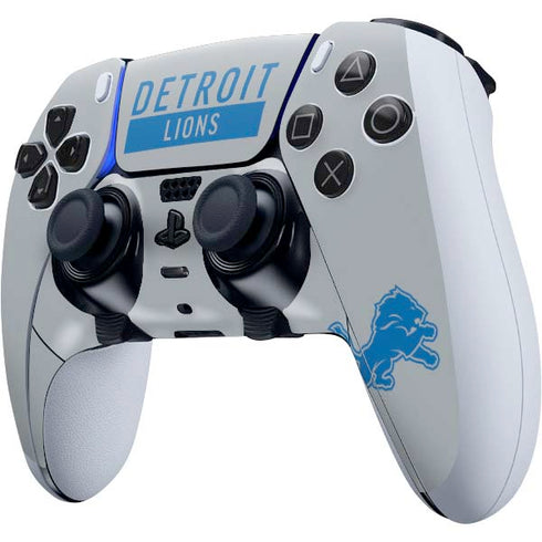 NFL Detroit Lions Grey Performance Series PS5 DualSense Edge Pro Controller Skin