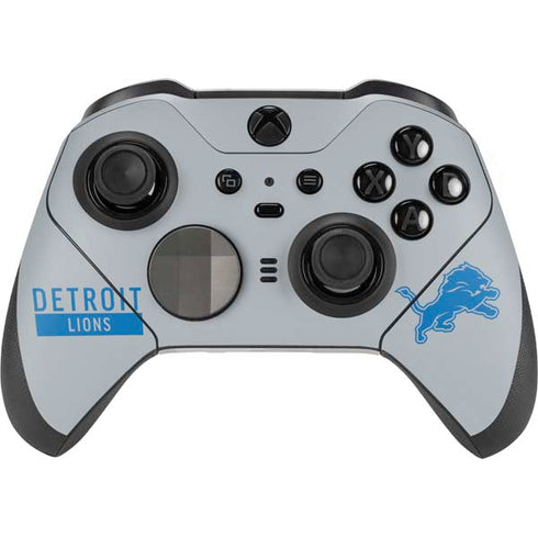 NFL Detroit Lions Grey Performance Series Xbox Elite Wireless Controller Series 2 Skin