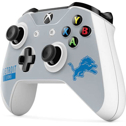 NFL Detroit Lions Grey Performance Series Xbox One S All-Digital Edition Bundle Skin