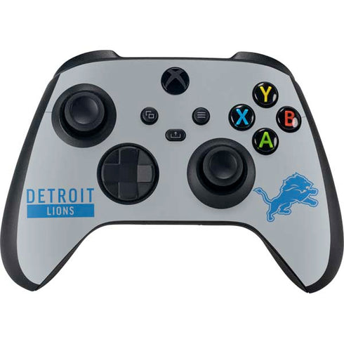 NFL Detroit Lions Grey Performance Series Xbox Series X Controller Skin