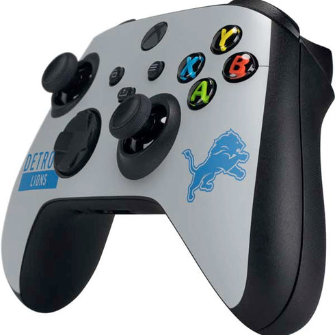 NFL Detroit Lions Grey Performance Series Xbox Series X Controller Skin