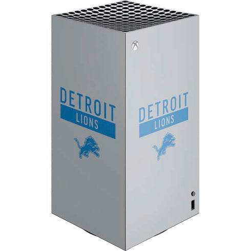 NFL Detroit Lions Grey Performance Series XBox Series X Digital Edition Console Skin