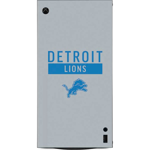 NFL Detroit Lions Grey Performance Series XBox Series X Digital Edition Console Skin