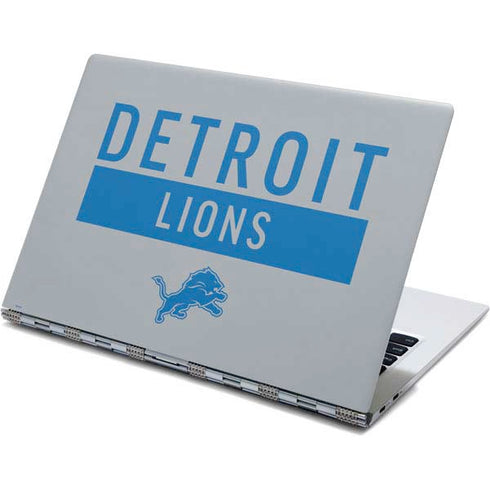 NFL Detroit Lions Grey Performance Series Yoga 910 2-in-1 14in Touch-Screen Skin