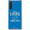 NFL Detroit Lions Helmet Galaxy A17 Clear Case