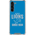NFL Detroit Lions Helmet Galaxy S24 FE Clear Case