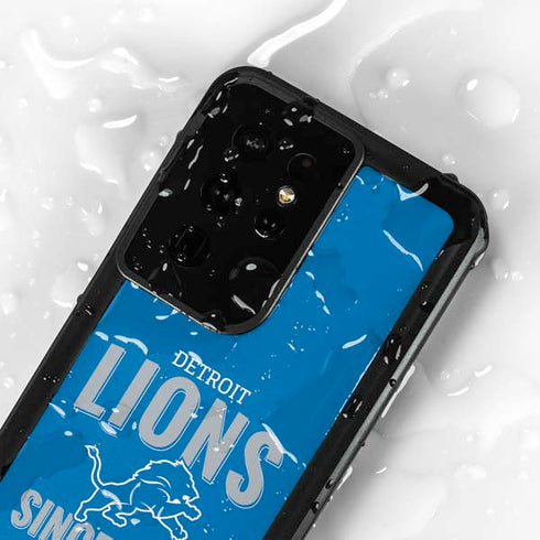 NFL Detroit Lions Helmet Galaxy S24 Ultra Waterproof Case