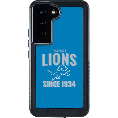 NFL Detroit Lions Helmet Galaxy S24 Waterproof Case