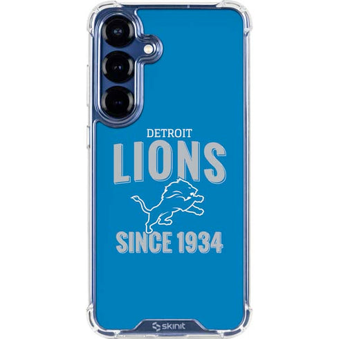 NFL Detroit Lions Helmet Galaxy S25 Clear Case