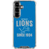NFL Detroit Lions Helmet Galaxy S26 Plus Clear Case