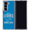 NFL Detroit Lions Helmet Galaxy Z Fold5 5G Clear Case