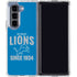 NFL Detroit Lions Helmet Galaxy Z Fold5 5G Clear Case