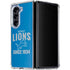 NFL Detroit Lions Helmet Galaxy Z Fold5 5G Clear Case