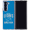 NFL Detroit Lions Helmet Galaxy Z Fold6 Clear Case