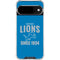 NFL Detroit Lions Helmet Google Pixel 10 Clear Case