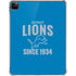 NFL Detroit Lions Helmet iPad Pro 11in (2024) Clear Case