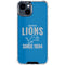 NFL Detroit Lions Helmet iPhone 15 Clear Case