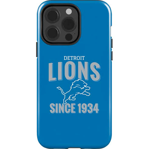 NFL Detroit Lions Helmet iPhone 15 Pro Impact Case
