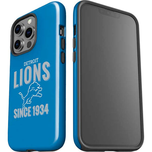 NFL Detroit Lions Helmet iPhone 15 Pro Impact Case
