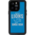 NFL Detroit Lions Helmet iPhone 15 Pro Waterproof Case