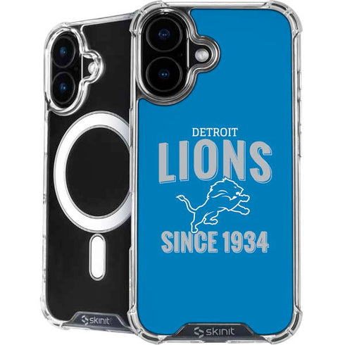 NFL Detroit Lions Helmet iPhone 16 MagSafe Case